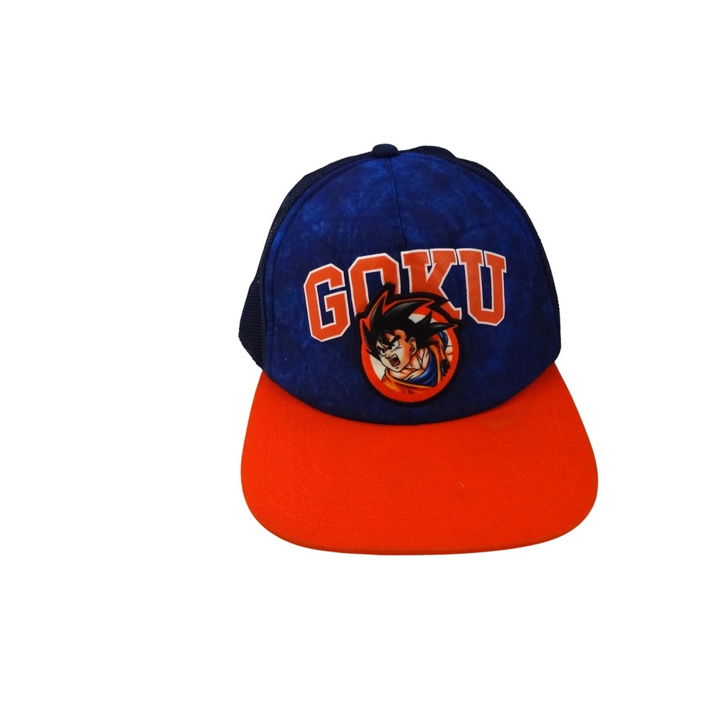 Dragon‎ Ball Z Goku Trucker Hat Blue Orange Marbled Snapback Anime Cap